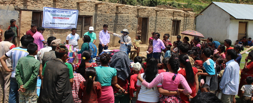 Student Relief Pack Distribution to the earthquake effected school in Sindhupalchok